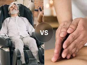 تفاوت دریافت ماساژ به واسطه صندلی نسبت به انجام ماساژ دستی